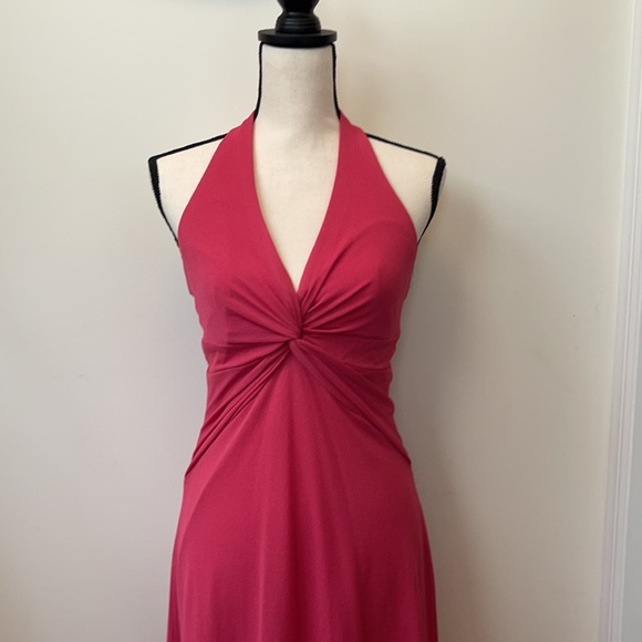 Laundry by Shell Segal Dark Pink Halter Dress NWT - Picture 2 of 16